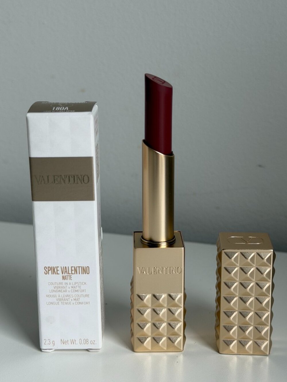 NWT Valentino Spike Buttery Matte Lipstick 180A Love at First Spike